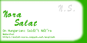 nora salat business card